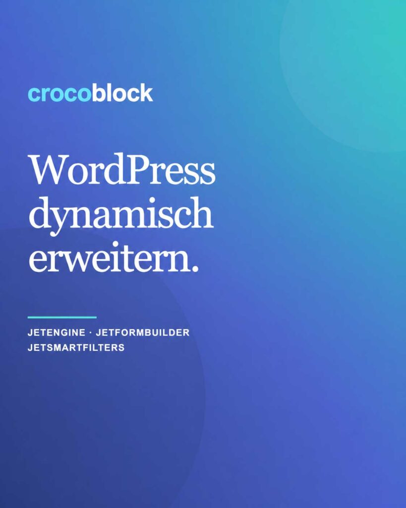 Crocoblock für dynamische WordPress Webseiten